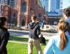 Inching our way across Yerba Buena gardens, we found that the range of 
one antennae was quite far reaching. 